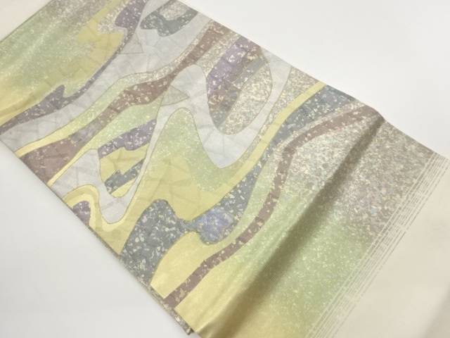 螺鈿金彩曲線模様織出し名古屋帯【中古】【着】【名古屋帯】 宗sou 15,836円