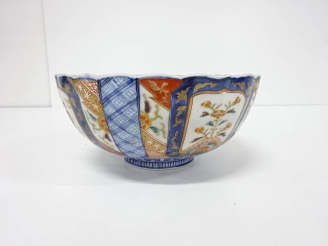 古伊万里　染付　色絵　大鉢【中古】【道】 宗sou