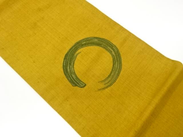 手織り紬相良刺繍丸模様袋帯【中古】【着】【袋帯】 宗sou|お茶道具・着物 【宗 sou】