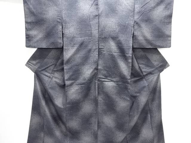 抽象模様織出し十日町紬着物【中古】【着】【紬・お召し】 宗sou