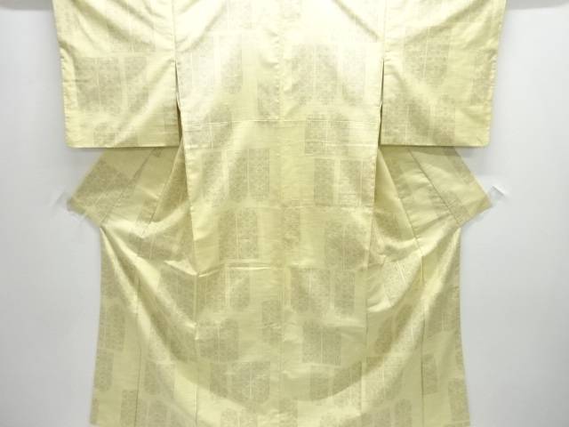 花更紗模様織り出し十日町紬着物【中古】【着】【紬・お召し】 宗sou