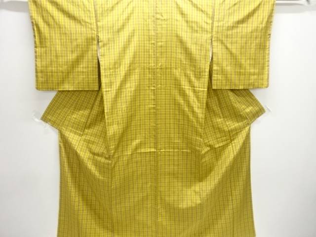 格子織り出し米沢紬着物【中古】【着】【紬・お召し】 宗sou 5,852円