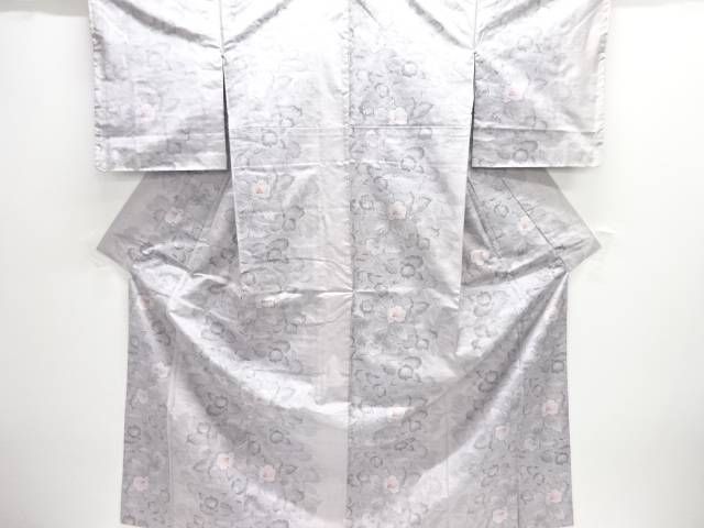 蘭模様織り出し本場大島紬着物(5マルキ)【中古】【着】【紬・お召し】 宗sou|お茶道具・着物 【宗 sou】