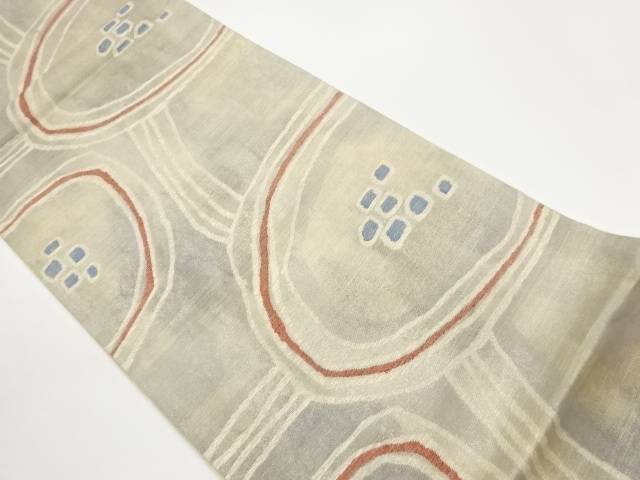 抽象模様織出し夏用袋帯【中古】【着】【袋帯】 宗sou