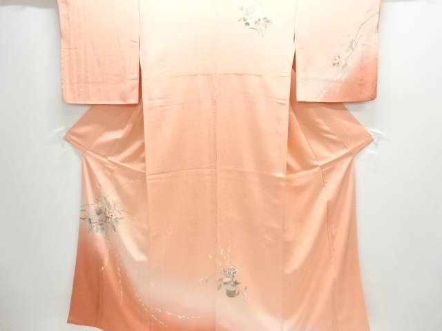 枝花模様訪問着【中古】【着】【訪問着・付下げ】 宗sou|お茶道具・着物 【宗 sou】