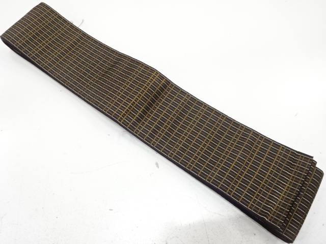 本場筑前博多　男物角帯【中古】【着】【帯】 宗sou