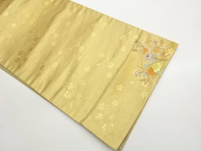 金彩螺鈿花々模様袋帯【中古】【着】【袋帯】 宗sou