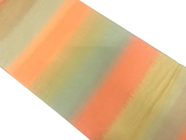 横段模様織り出し　暈し全通袋帯【中古】【着】【袋帯】 宗sou