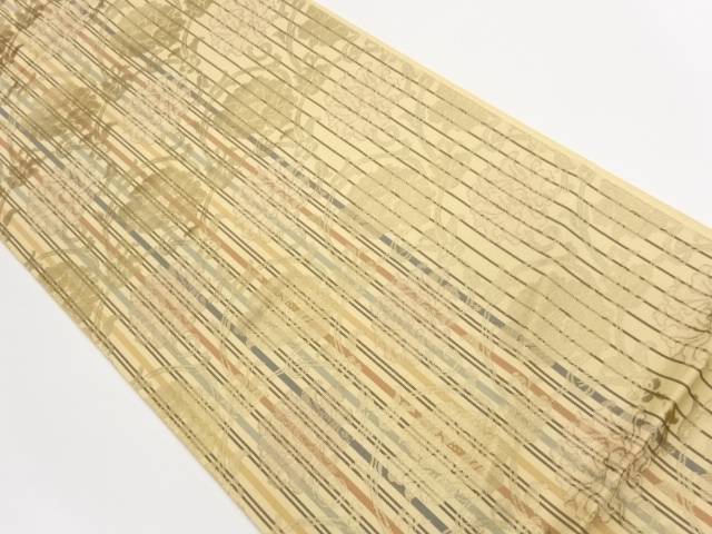 牡丹唐草模様織出し袋帯【中古】【着】【袋帯】 宗sou|お茶道具・着物 【宗 sou】