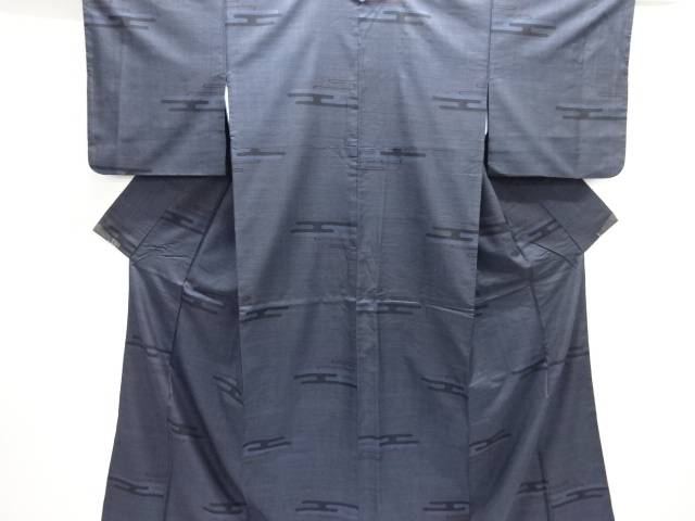 ヱ霞模様織出し本場泥大島紬着物（5マルキ）【中古】【着】【紬・お召し】 宗sou