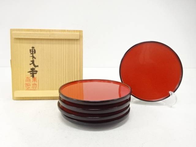 東大寺　日乃丸盆　5客揃【中古】【道】 宗sou 6,699円