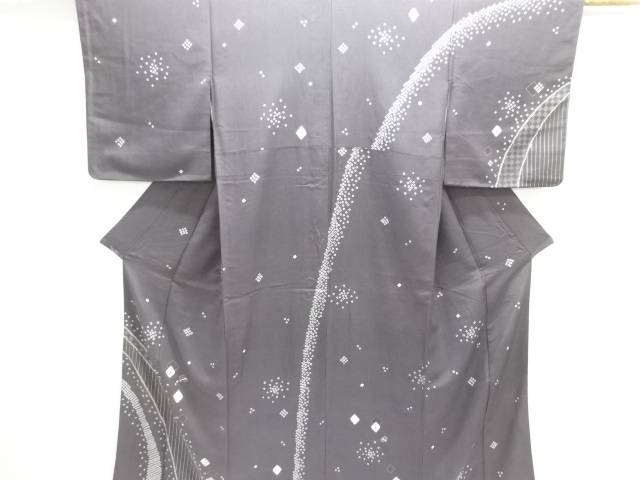 絞り 菱に抽象模様刺繍訪問着【中古】【着】【訪問着・付下げ】 宗sou｜お茶道具・着物　【宗 sou】