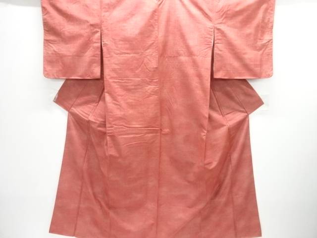 未使用品　雨縞模様織り出し暈し手織り紬着物【着】【紬・お召し】 宗sou