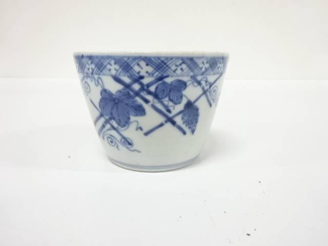 古伊万里　染付　蕎麦猪口【中古】【道】 宗sou