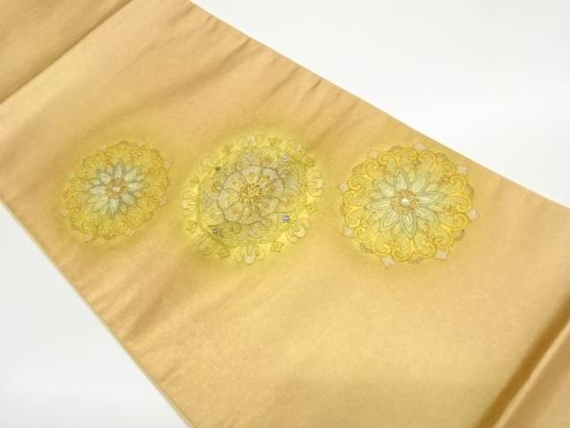 螺鈿金彩華文模様刺繍袋帯【中古】【着】【袋帯】 宗sou