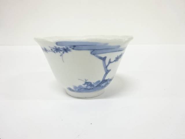 古伊万里 染付 藍柿 向付【中古】【道】 宗sou|お茶道具・着物 【宗 sou】