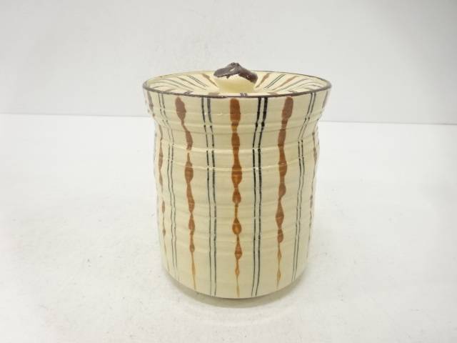 作家物　色絵　水指【中古】【道】 宗sou