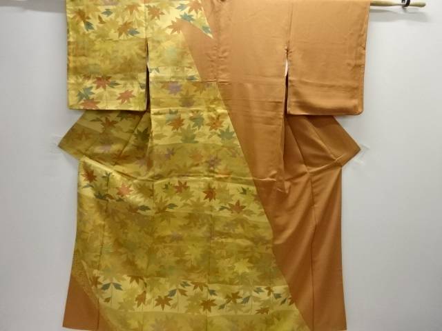 横段に楓模様刺繍訪問着【中古】【着】【訪問着・付下げ】 宗sou