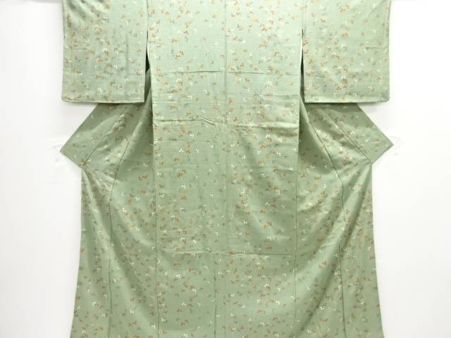 萩模様小紋着物(重ね衿付き)【中古】【着】【小紋】 宗sou