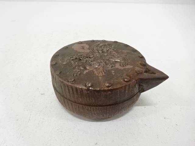 備前焼 唐獅子 水滴(保護箱付)【中古】【道】 宗sou