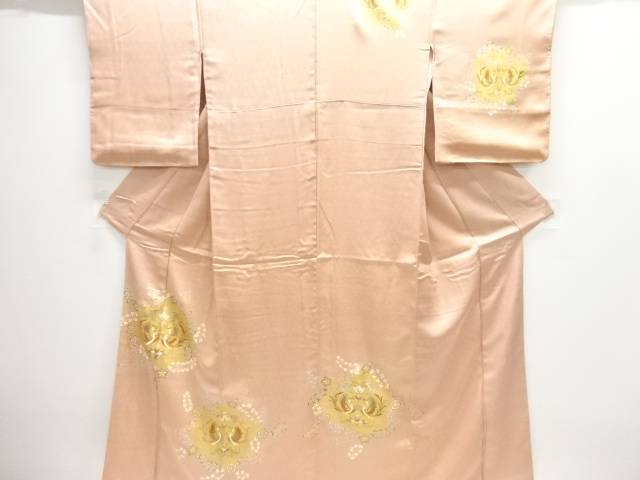 向かい鳳凰に花模様刺繍訪問着【中古】【着】【訪問着・付下げ】 宗sou