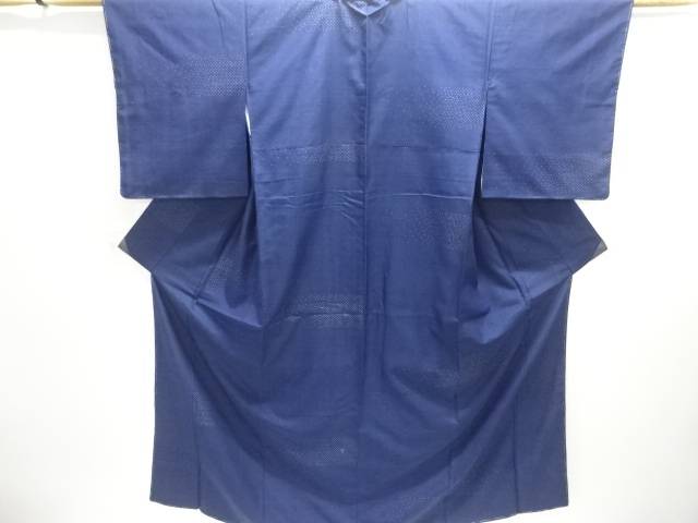 未使用品　変わり横段織り出し手織り紬着物【着】【紬・お召し】 宗sou