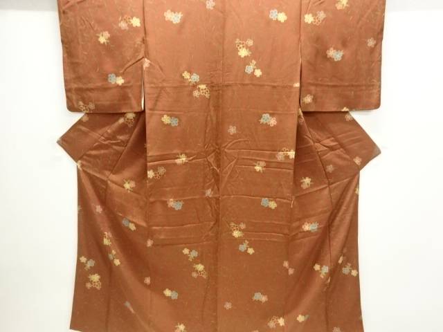 枝垂れ桜模様小紋着物【中古】【着】【小紋】 宗sou