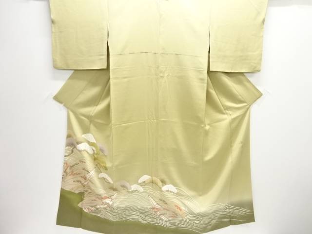 作家物 松に小舟模様一つ紋色留袖【中古】【着】【留袖】 宗sou|お茶道具・着物 【宗 sou】