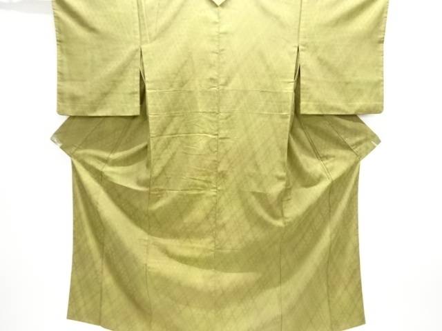 紗 曲がった透かし彫り飾りつけ織出し袷御召しもの【中古】【着】【紬・御召しものし】 宗sou