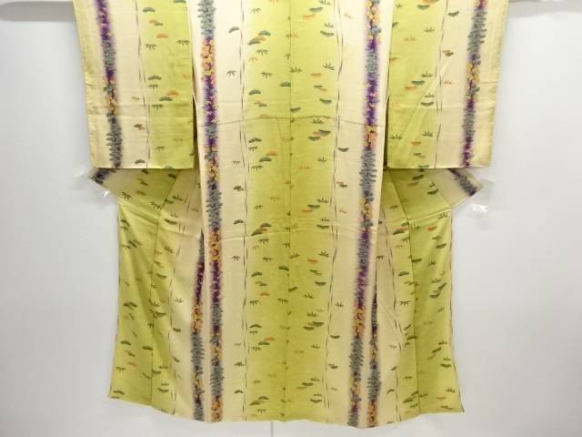 錦紗松笹模様着物【大正ロマン】【中古】【着】【大正ロマン】 宗sou｜お茶道具・着物　【宗 sou】