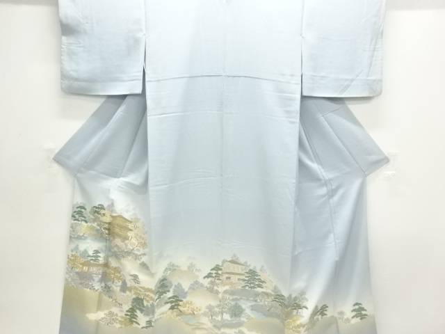 寿光織 京見晴らし飾りつけ織り出し一個紋色留袖【中古】【着】【留袖】 宗sou