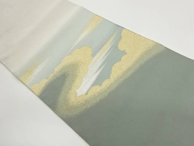 綴れ雲に霞模様織出し名古屋帯【中古】【着】【名古屋帯】 宗sou｜お茶道具・着物　【宗 sou】