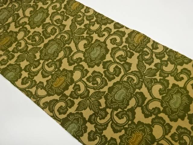 花唐草模様名古屋帯【中古】【着】【名古屋帯】 宗sou｜お茶道具・着物　【宗 sou】