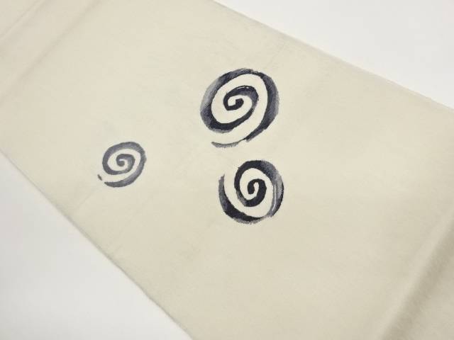 渦巻き模様織出し袋帯【中古】【着】【袋帯】 宗sou｜お茶道具・着物　【宗 sou】