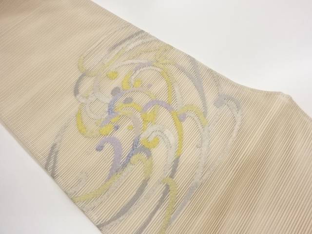 絽普遍化試錬飾りつけ織出し袋帯【中古】【着】【袋帯】 宗sou