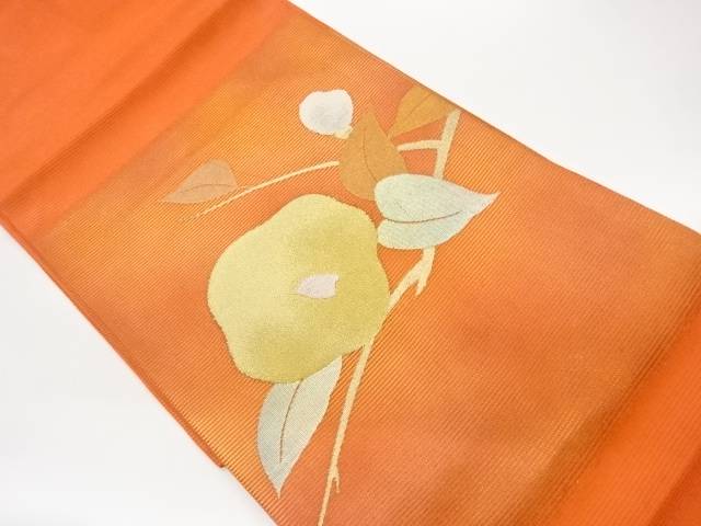 絽普遍化花飾りつけ織出し名古屋帯【中古】【着】【名古屋帯】 宗sou