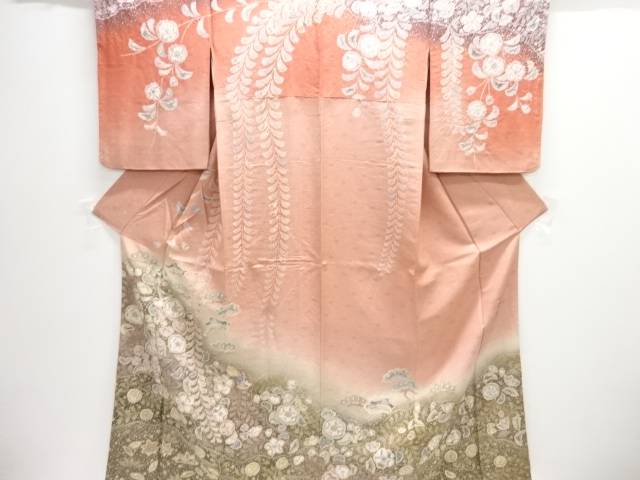 吉野一廉作 銀通し 辻ヶ花短い訪問着【中古】【着】【短い訪問着・付下げ】 宗sou