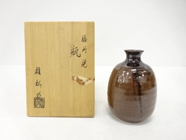 膳所焼 高橋雄松苑造 徳利【中古】【道】 宗sou