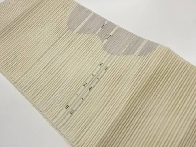 絽抽象横縞模様織出し名古屋帯【中古】【着】【名古屋帯】 宗sou｜お茶道具・着物　【宗 sou】