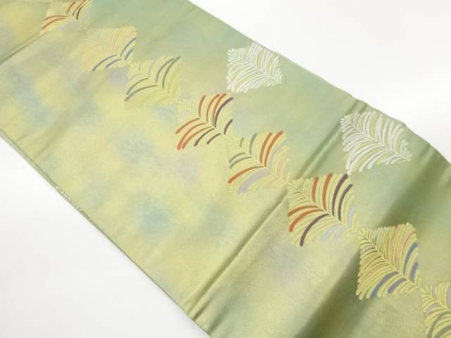 引箔松葉模様織出し名古屋帯【中古】【着】【名古屋帯】 宗sou｜お茶道具・着物　【宗 sou】