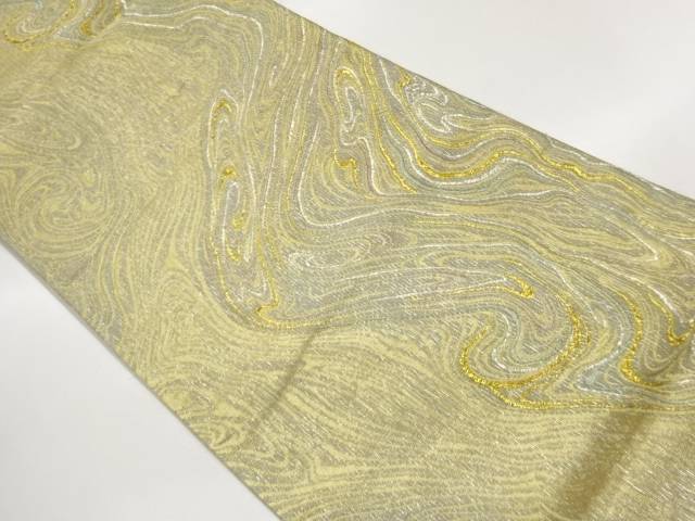 紙布金通し抽象模様織出し袋帯【中古】【着】【袋帯】 宗sou｜お茶道具・着物　【宗 sou】