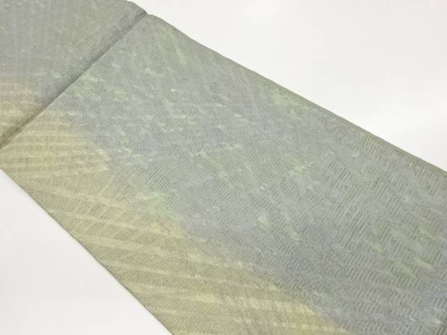 引箔斜線模様織出し夏用袋帯【中古】【着】【袋帯】 宗sou|お茶道具・着物 【宗 sou】
