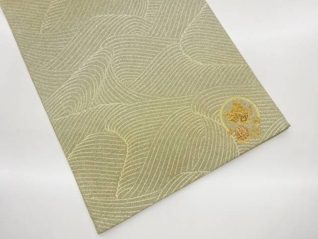 蝶に花輪模様織出し袋帯【中古】【着】【袋帯】 宗sou｜お茶道具・着物　【宗 sou】
