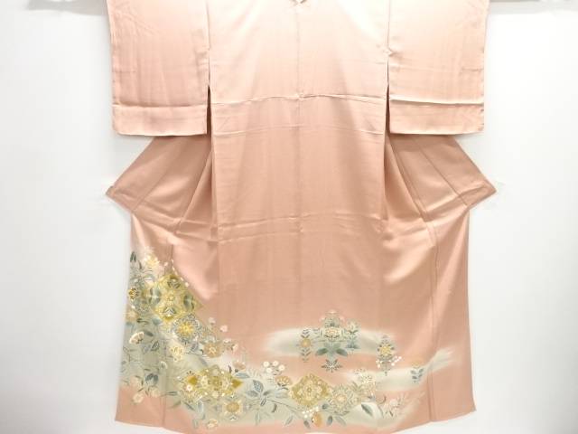 作家物 花菱模様刺繍一つ紋色留袖【中古】【着】【留袖】 宗sou|お茶道具・着物 【宗 sou】