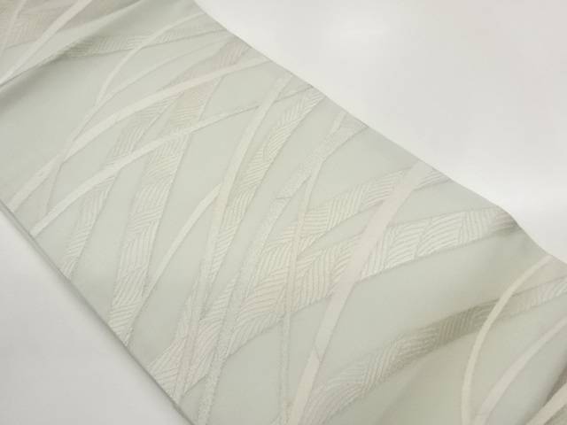紗 曲線に波模様織出し名古屋帯【中古】【着】【名古屋帯】 宗sou|お茶道具・着物 【宗 sou】