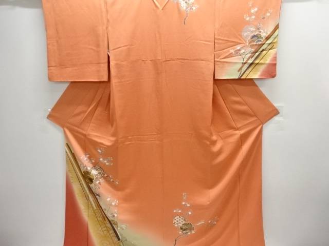 金彩 雪輪に菊松模様訪問着【中古】【着】【訪問着・付下げ】 宗sou｜お茶道具・着物　【宗 sou】