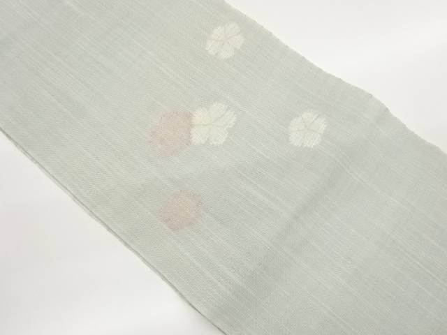 紗紬撫子模様織り出し名古屋帯【中古】【着】【名古屋帯】 宗sou|お茶道具・着物 【宗 sou】