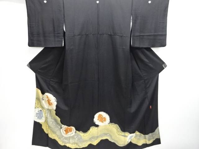 作家物 鶴模様刺繍留袖(比翼付き)【中古】【着】【留袖】 宗sou|お茶道具・着物 【宗 sou】