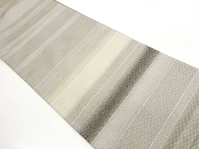屋久杉天塵染横縞模様織出し袋帯【中古】【着】【袋帯】 宗sou｜お茶道具・着物　【宗 sou】 21,243円