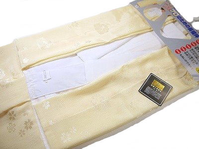 長襦袢 洗える 半襟・えもん抜き付き添い人付け紐つき 日本製 ヤナギの木ちりめん当て嵌める 労働者階級遣りくち 黄色系 S/M/L/LL宅配便または雁の使い容器に並べるつけ加える無料（手渡し・年月日任ずるなし）